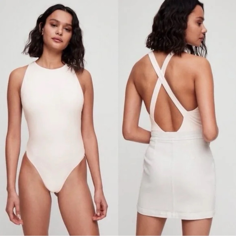 Wilfred Red Cross-Back Bodysuit
